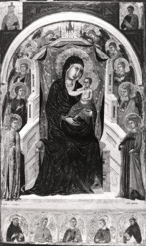 A. C. Cooper — Maestro di Monte Oliveto - sec. XIII/ XIV - Madonna con Bambino in trono, angeli e santi — insieme